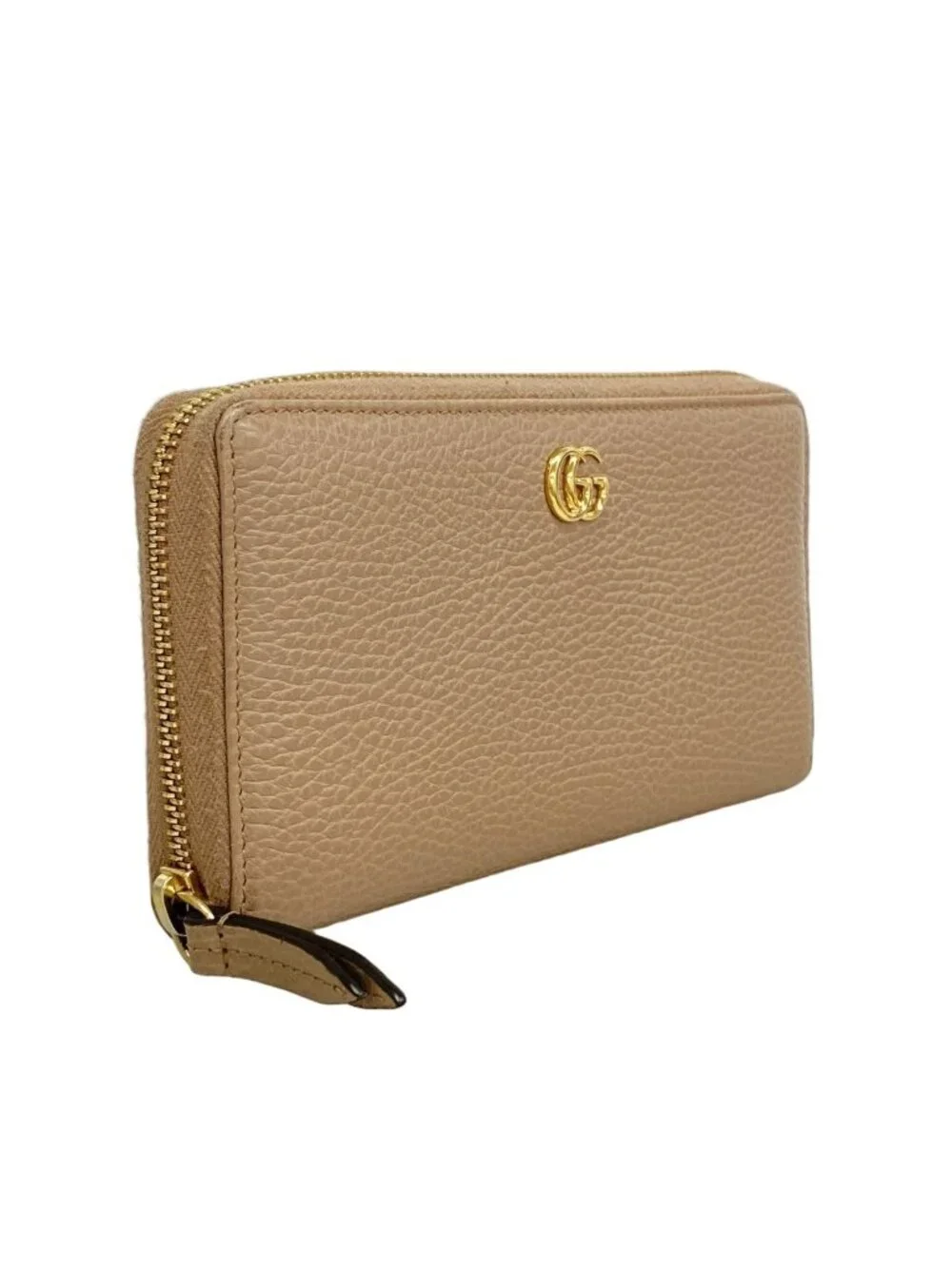 ★SOLD★ Gucci Wallet GG Marmont Leather Pink Brown Gold - Picture 2 of 8